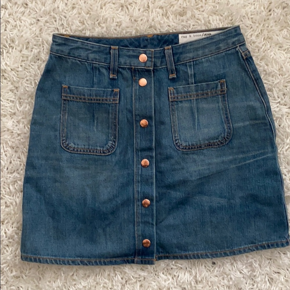 Rag & bone denim skirt